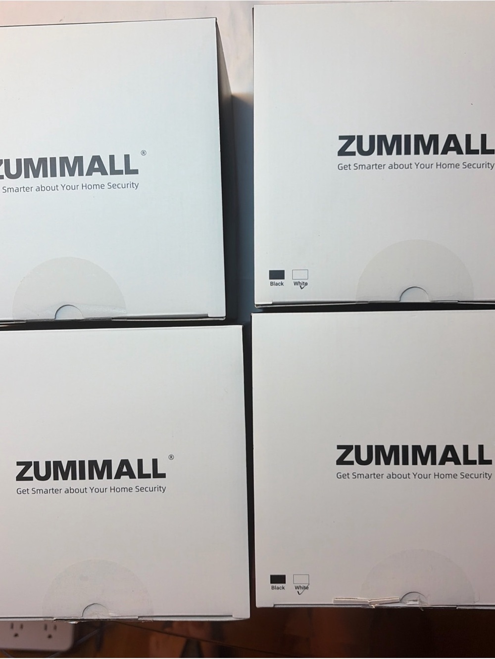 ZUMIMALL 2K Solar Security Cameras Wireless Outdoor 4-Pack,